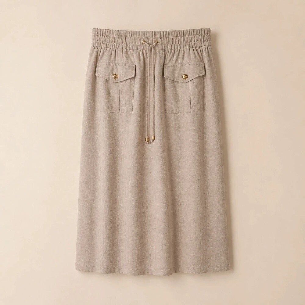 Michael Michael Kors Khaki Utility Maxi Skirt XL